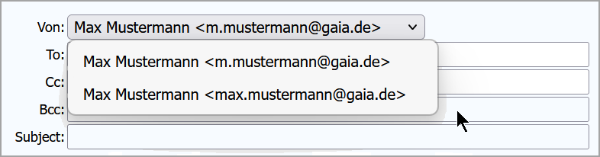 Webmail Alias als Absender