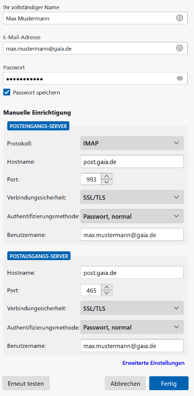 Thunderbird Konto anlegen tb04